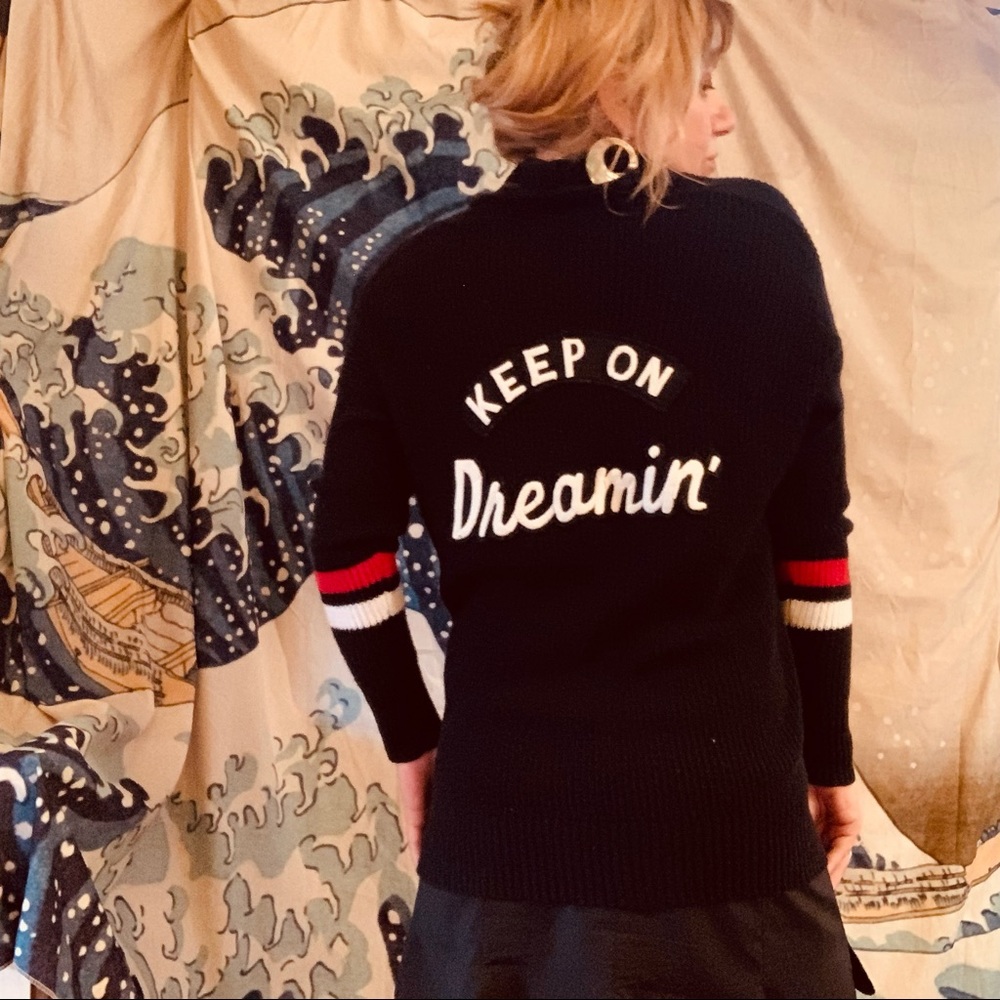 American Eagle college style Keep On Dreaming cardigan M
